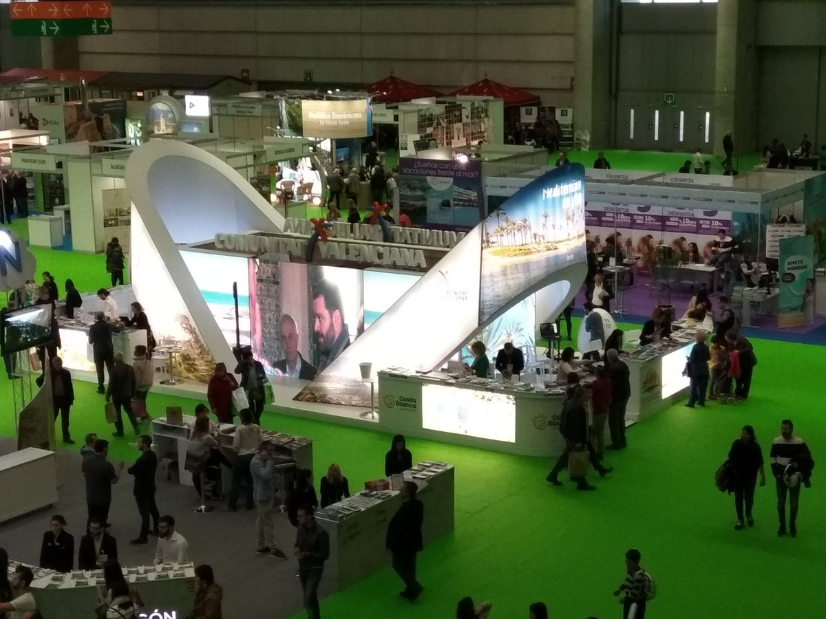 GVAturisme's tweet photo. ¡Primer día en @Expovacaciones!
Así luce nuestro estand con 100 m2 para mostrar todo el #MediterráneoEnVivo en el País Vasco. https://t.co/17iuw8xHUc