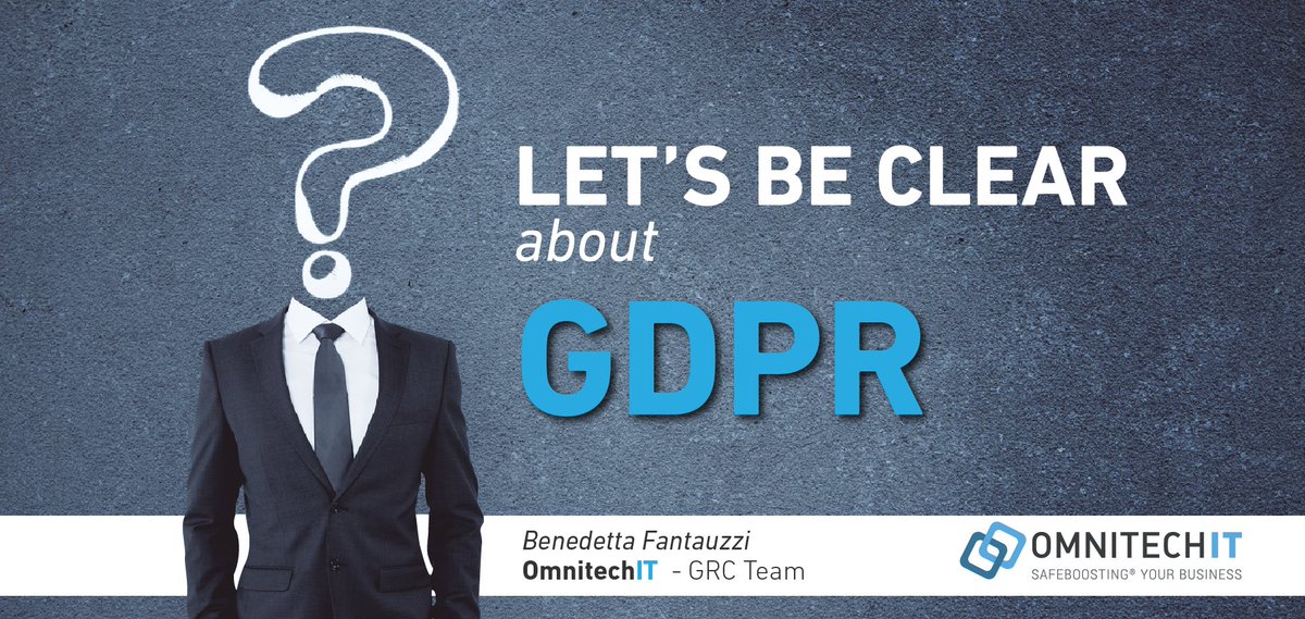 omnitechit's tweet image. Benedetta Fantauzzi, Risk &amp;amp; Compliance Team #OMNITECHIT, gives the ultimate #GDPR TO DO&apos;s: Whom does the #GDPR apply to? How and when is the Register of #DataProcessing needed and who is in charge? When is the #DataProtectionOfficer role mandatory? bit.ly/2vPPl49