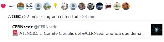 Amics de l'<a href="/IEEC_space/">Institut d'Estudis Espacials de Catalunya (IEEC)</a>, acabeu d'alegrar-nos el dia... 💘
PD: No cal dir que esteu més que convidats a compartir la vostra recerca científica a les nostres instal·lacions. #amicspersempre #BFF