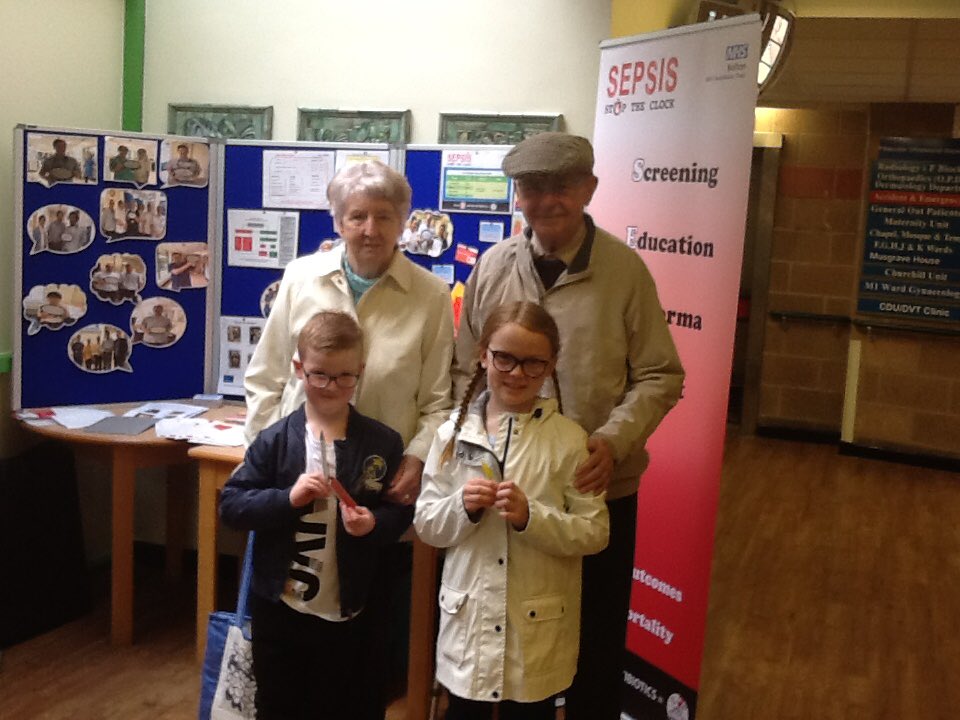 buckleyhsj's tweet photo. Sepsis effecting all generations. One family came to take to us today @boltonnhsft #boltonlearningweek https://t.co/BiC082MlA6