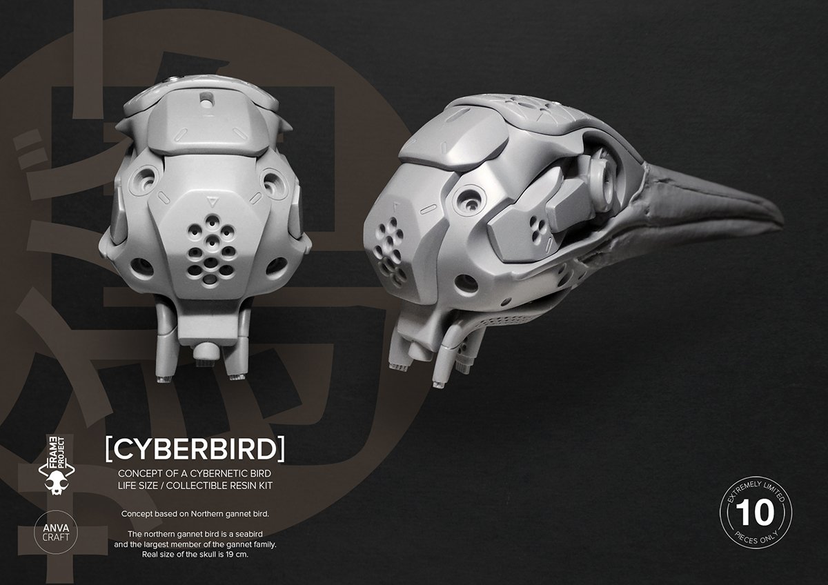 ANVACRAFT's tweet photo. [CYBERBIRD]
Concept of a cybernetic bird
Life size / collectible resin kit
Scale: 1/1 Length: 19cm

Price 230 USD
The price includes a resin kit + EMS-shipping (with a tracking number).
Payment with PayPal
Message me for buying!
#anvacraft #frameproject #cyberbird https://t.co/yTIIWX37lL