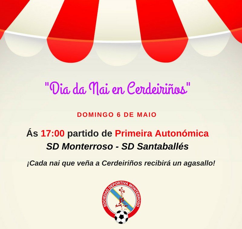 MonterrosoSD's tweet photo. Achegádevos a Cerdeiriños, o Domingo, unha xornada especial!
#diadanai #sdmonterroso https://t.co/xjzE1AGQ7J