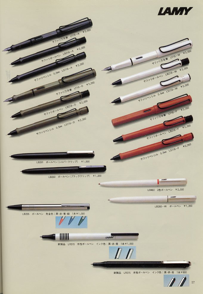 のんまると On Twitter 今見てもクールな造形のサファリですが 1980年から続くロングセラー商品 当然少しづつモデルチェンジをして 今の 姿になったのだと思っていたら 発売当初からこのデザインだとか 画像は万年筆評価の部屋さんから 86年のカタログ より