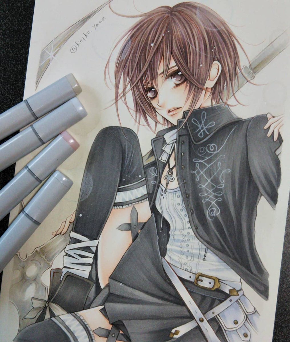 Keiko Yana A Twitter ヴァン騎士新刊最高です 愛を込めて コピック イラスト ヴァンパイア騎士 Vampireknight