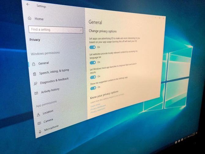 icrayonsuk's tweet photo. New privacy settings in Windows 10 April 2018 Update: What you need to know https://t.co/k2oIIpmNpV https://t.co/OCjwyZd8T5