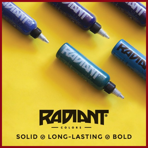 Radiant Colors Artists Select 7 Color 1/2oz Set - Hildbrandt Tattoo Supply