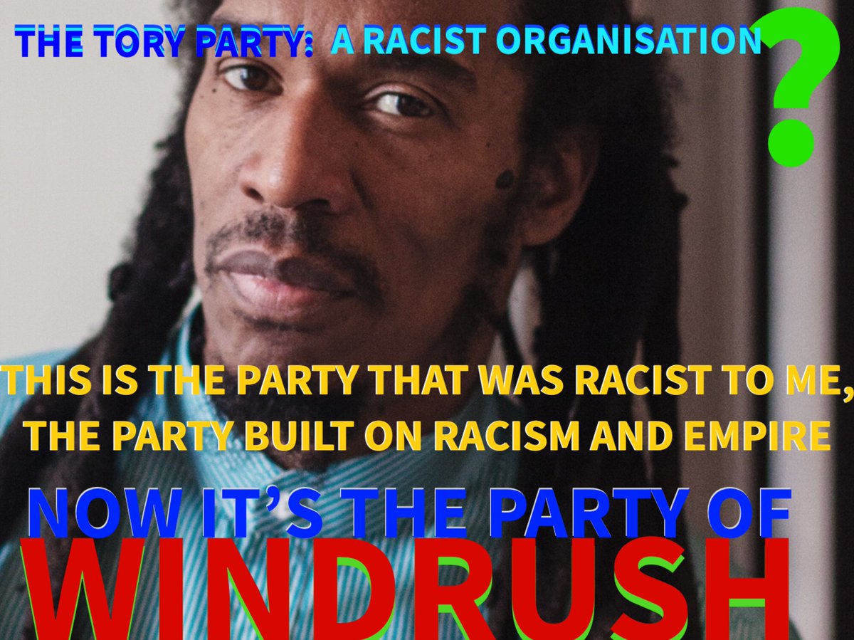 Benjamin Zephaniah❤️❤️❤️❤️❤️

YES, The Tory Party IS A RACIST ORGANISATION

#WindrushWhitewash 
#WindrushGeneration 
#WindrushCoverUp 
.