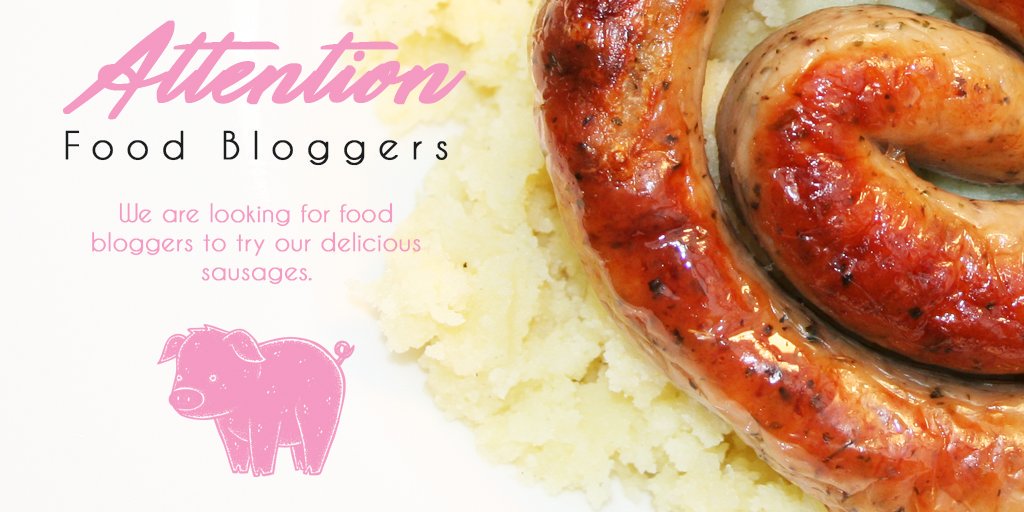 We are on the look out for #FoodBloggers to try our sausages.

Please DM us.