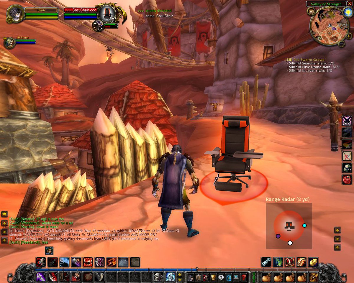 gosuchair's tweet photo. Der Gosu Chair als Gegner bei World of Warcraft – an Intelligenz und Beweglichkeit in jedem Fall nicht zu toppen. Wer hat das Zeug den Gosu zu besiegen 😉? https://t.co/c7LpGdfgWt