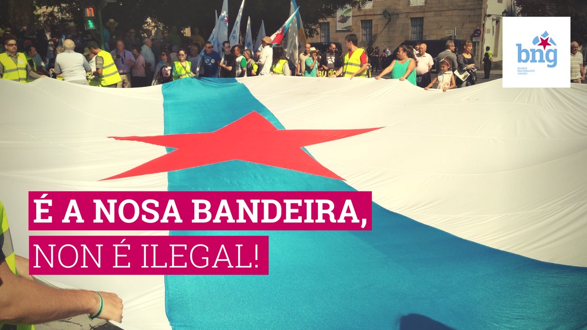 obloque's tweet photo. É a nosa bandeira, non é ilegal! #ONosoDerbi #ANosaBandeira https://t.co/lBmHxhOYHy