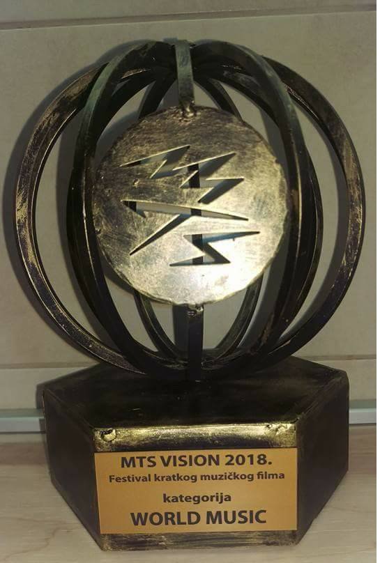 Dobitnici smo ''MTS Vision'' nagrade za najbolji ex YU, World Music spot za pesmu ''I Wish You the Very Worst"