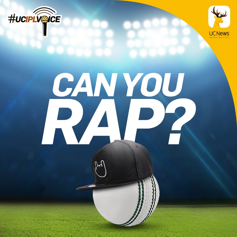 Is rapping your thing? Stay tuned for the #contest coming tomorrow only on UC News app! 
#UCIPLVoice #IPL2018 #ContestAlert