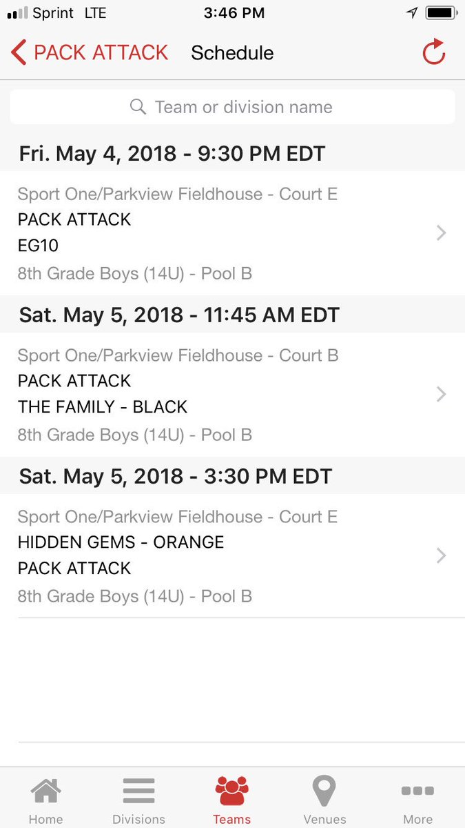 PackAttackAAU's tweet photo. Off to Indiana today for #runandslam 14s schedule attached, play @EG10_Basketball tonight https://t.co/NX66cVeGPO
