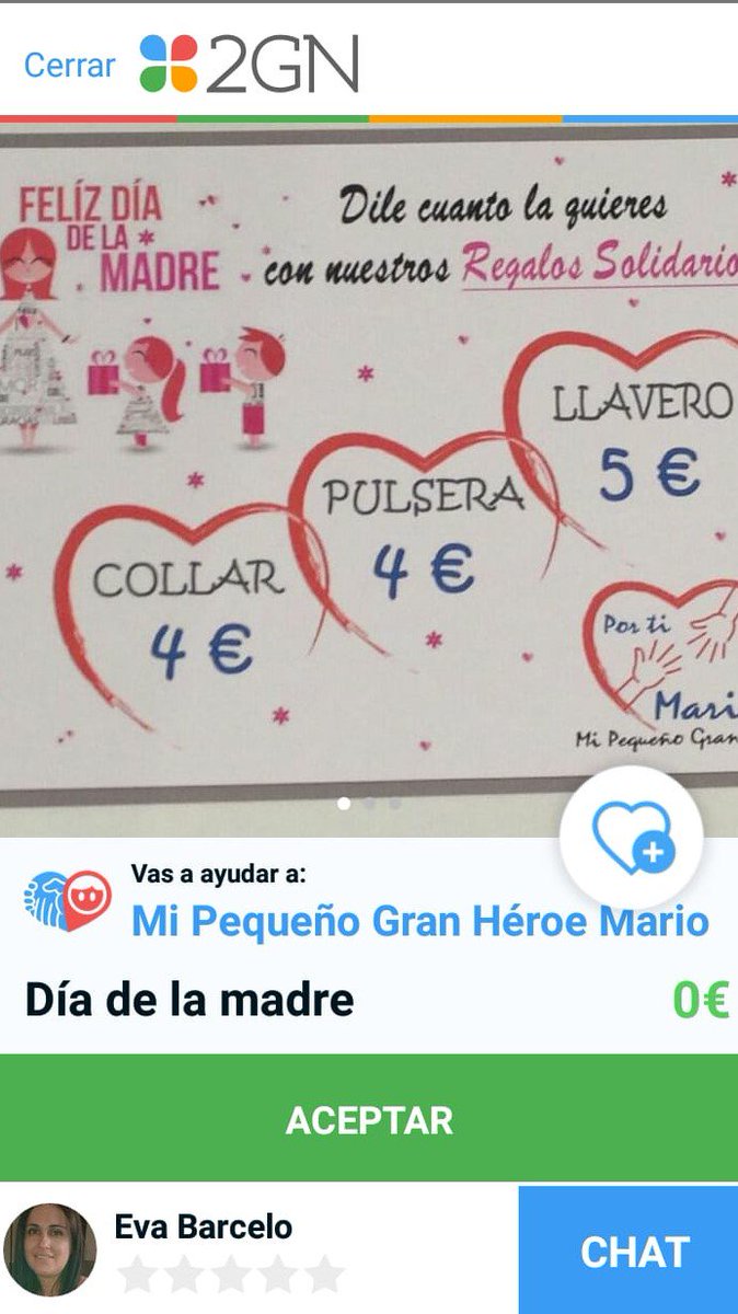 2gnsocial's tweet photo. ¿Tienes ya el reagalo para el "Día de la madre"?
Si aún no lo tienes, pásate por el #Bazar2GN de nuestra App y encuentra lo que la fundación #mipequeñogranheroe te propone. 
Un regalo #solidario con mucho corazón.❤ https://t.co/Q6iaOPk2XX