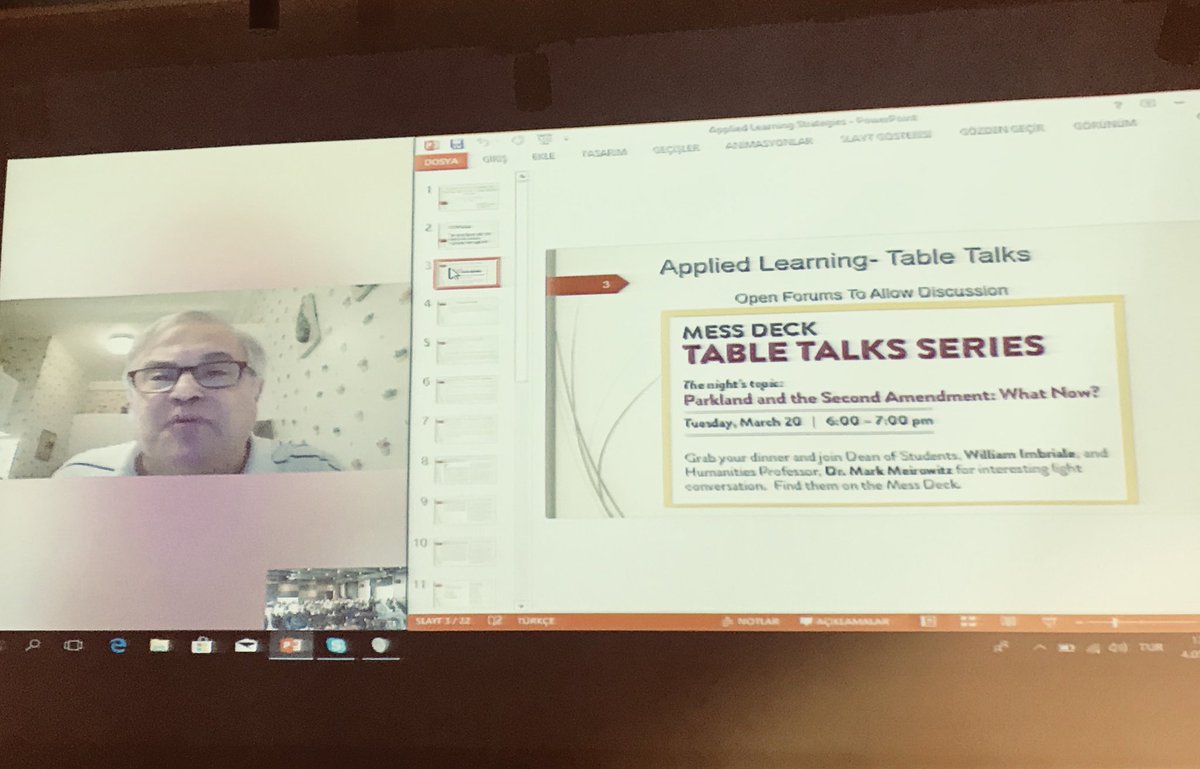 Distance is nothing. We are at a seminar on applied learning strategies by #MarkMeirowitz. <a href="/BosporusReport/">mark meirowitz</a>
