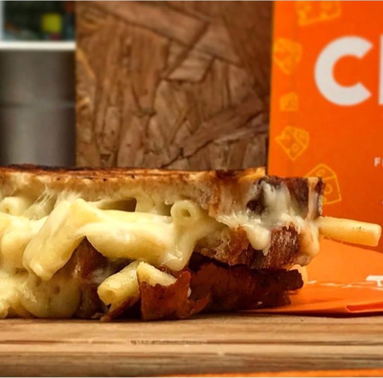 Not only can you get cheese toasties, you can also get BBQ sauce to take home,  Brieber T-Shirts and Cook Books! It’s all things Grill My Cheese at erm.. Grill My Cheese. Open from 12-2pm.