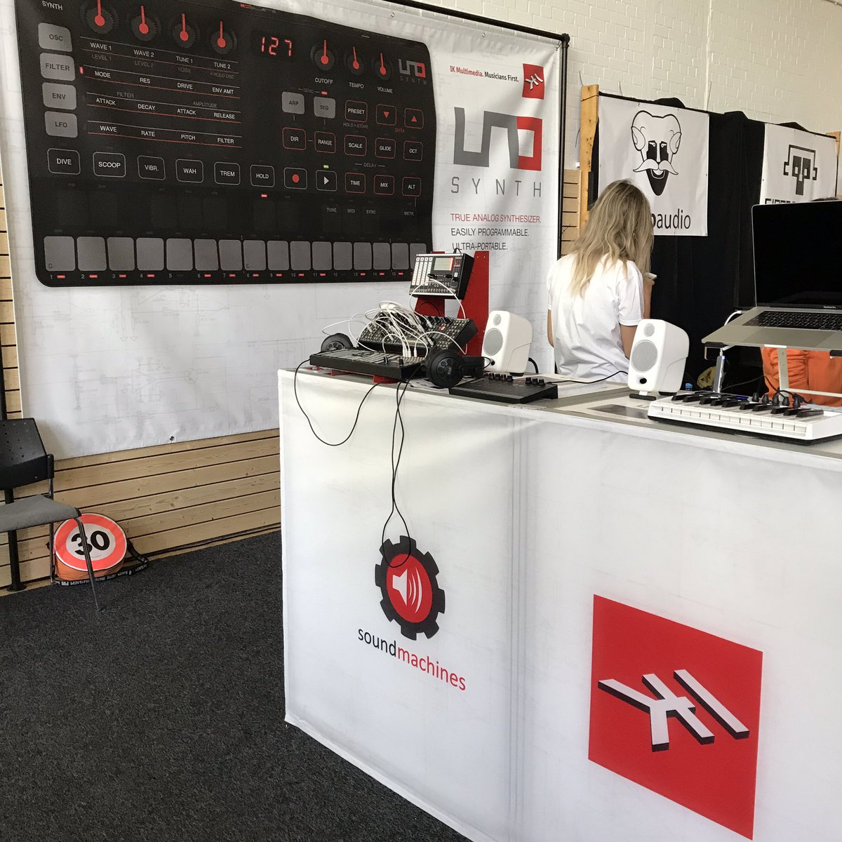 soundmachines1's tweet image. Come to check one of our systems at @ikmultimedia booth ! So proud of being there at @Superbooth_Bln !