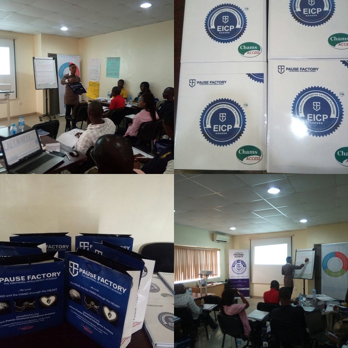 enahorookhae's tweet image. Another 3 Days oddesey, another 28 people, another company start a journey into Emotional Intelligence... To use Emotional Intelligence to improve self awareness,creativity,  productivity and results #Emotionalintelligence #pausefactory #mrleverage #EICP #eqforafrica #aeic2018