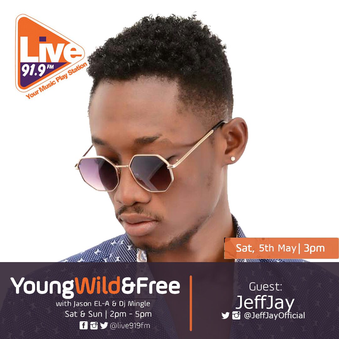 WildoutGlobal's tweet photo. Catch @JeffJayOfficial 2pm tomorrow  on Your Award Winning Campus Radio Show *YOUNG WILD AND FREE* on *Live 91.9 FM*!  With *Jason EL-A &amp; Dj Mingle* #Ywnf #WildoutMusic #LuxGang #ExAndCurrent https://t.co/cuBv1NOpv3