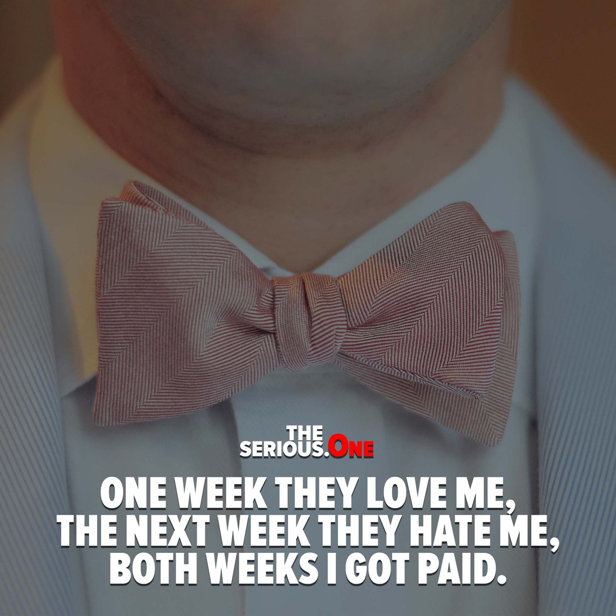 One week they love me, the next week they hate me, both weeks I got paid.

theserious.one/one-week-they-…

#hustle #workhard #motivation