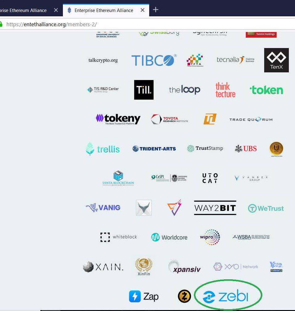 ZebidataIndia's tweet image. 💥BIG ANNOUNCEMENT💥

We are pleased to announce that Zebi Data (Zebi) is now part of Enterprise Ethereum Alliance (EEA) - the world’s largest open source blockchain initiative.

Read More: bit.ly/2JU1HdH