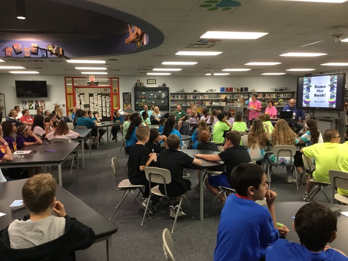 woodgatemisd's tweet photo. Name That Book Competition is going on now! Go Woodgate! #woodgatemagic #welovereading @bhair2 https://t.co/S7g9N1MVQi