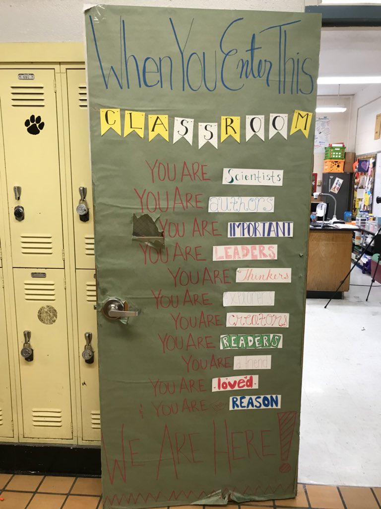 BBGormanSciEd's tweet photo. So wonderful to walk into a school and see things like this on the wall! @LoryHeron @tynerrams #WeAreHamilton #HamiltonScience https://t.co/Sl8ORDm3j0