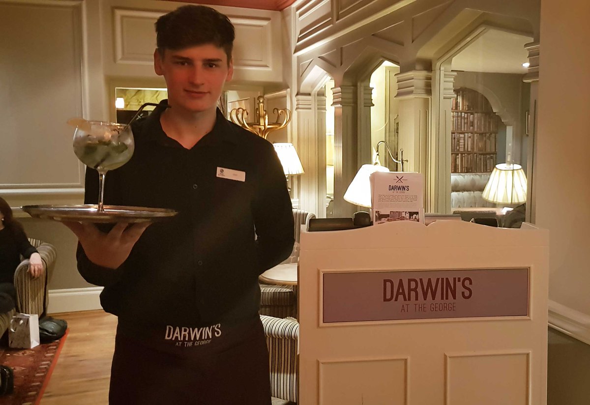 Try our new gin fizz cocktail! Refreshing mint and lime all mixed together with prosecco and gin!