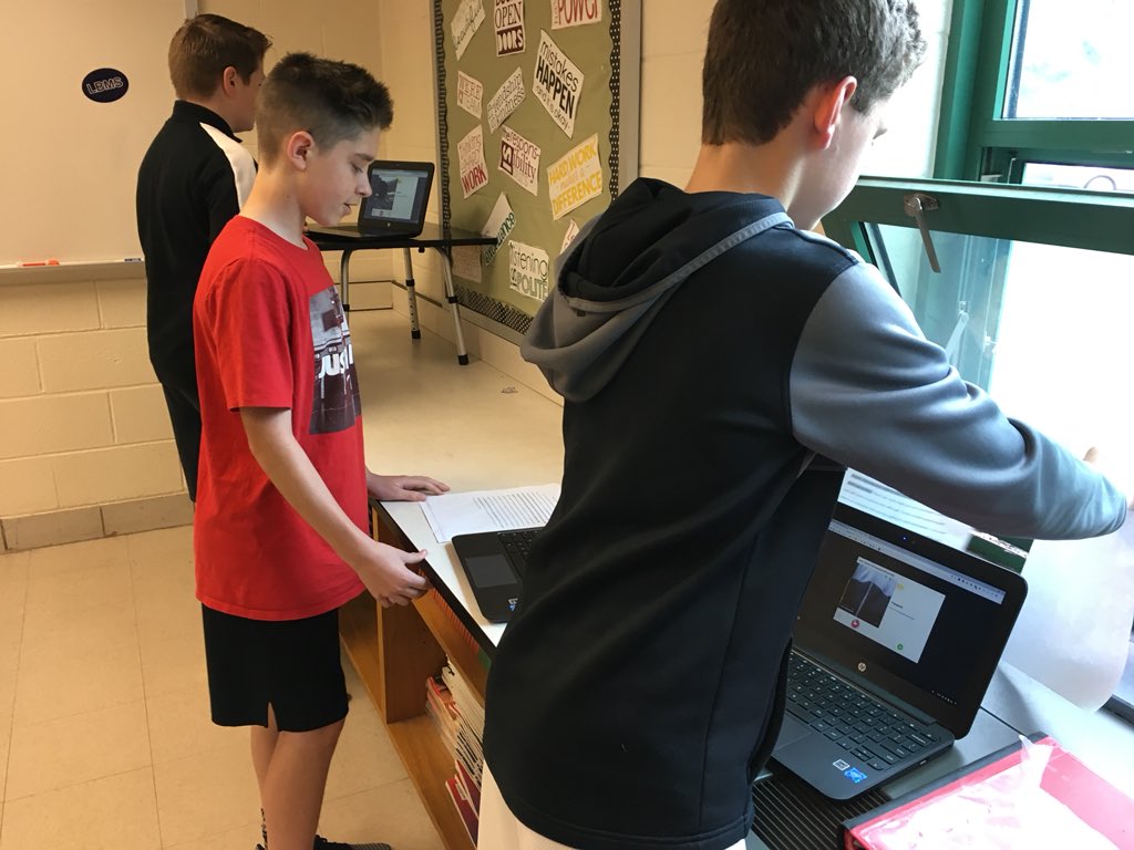 GreggNewtonNRSD's tweet photo. 8th gr ELA & SS are collaborating again - this time focusing on propaganda. Here are some students using @Flipgrid to record their work. @LBMSPrincipal @lpagington #lbmslearns https://t.co/mORR0Pqjt0