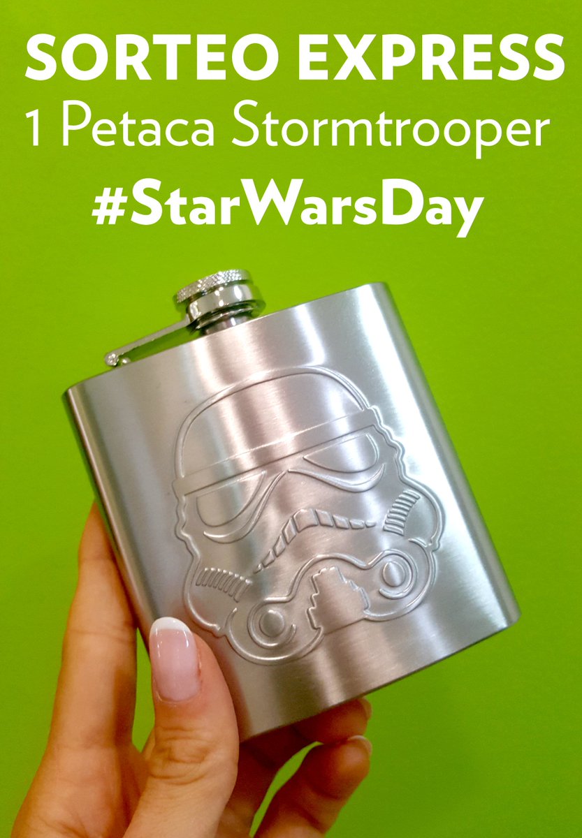 #SorteoExpress #StarWarsDay
La entregamos vacía, pero mola mucho. Participar tu debes que muy fácil es: 
☝️Síguenos, no somos gente seria
✌️RT para difundir la palabra de #Jedi
#MayThe4thBeWithYou #MayTheBoozeBeWithYou