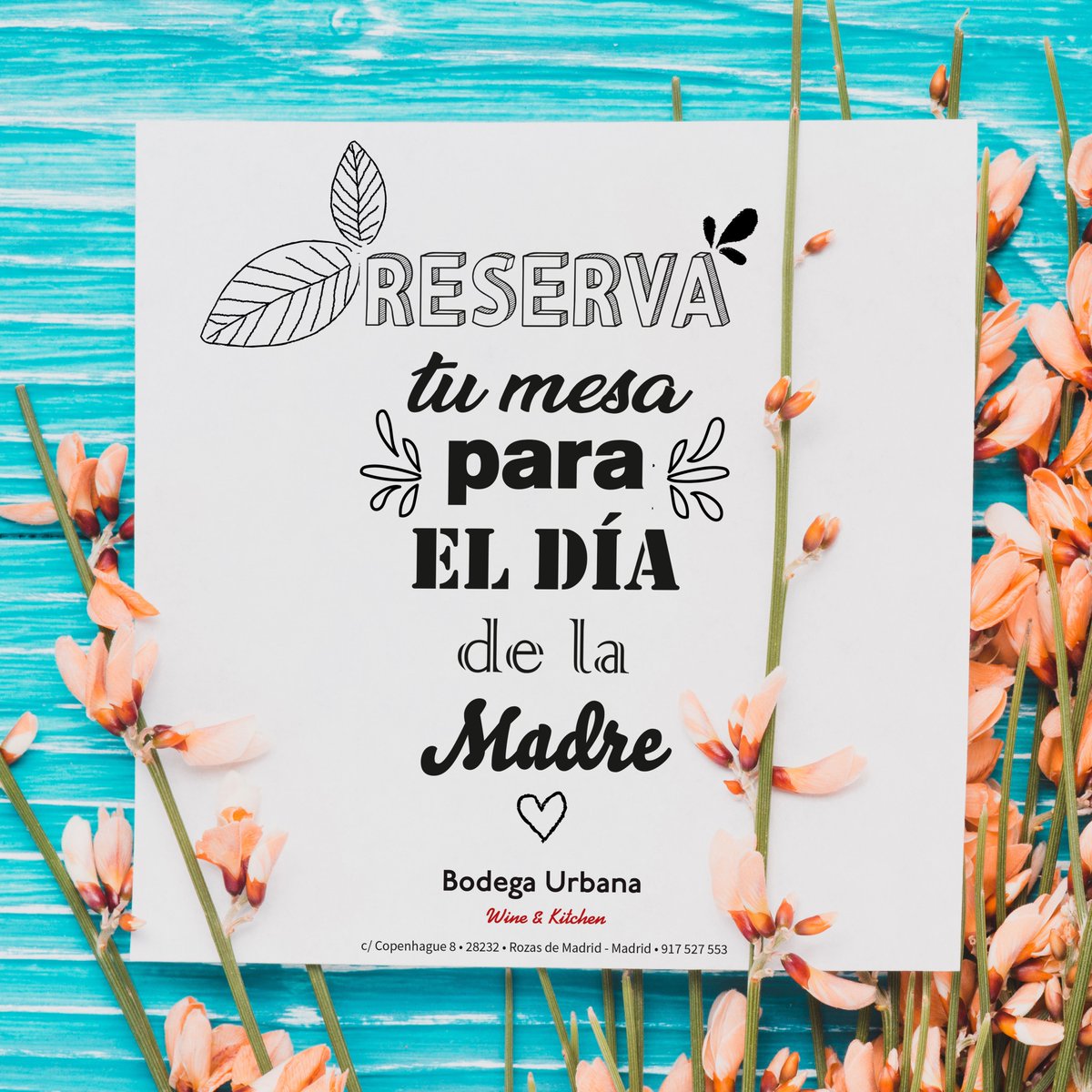 ¡Aún estás a tiempo de reservar tu mesa para el día de la Madre! #Diadelamadre #domingo #reserva #lasrozas #europolis #mesa #familia #madre #mama #wine #vino