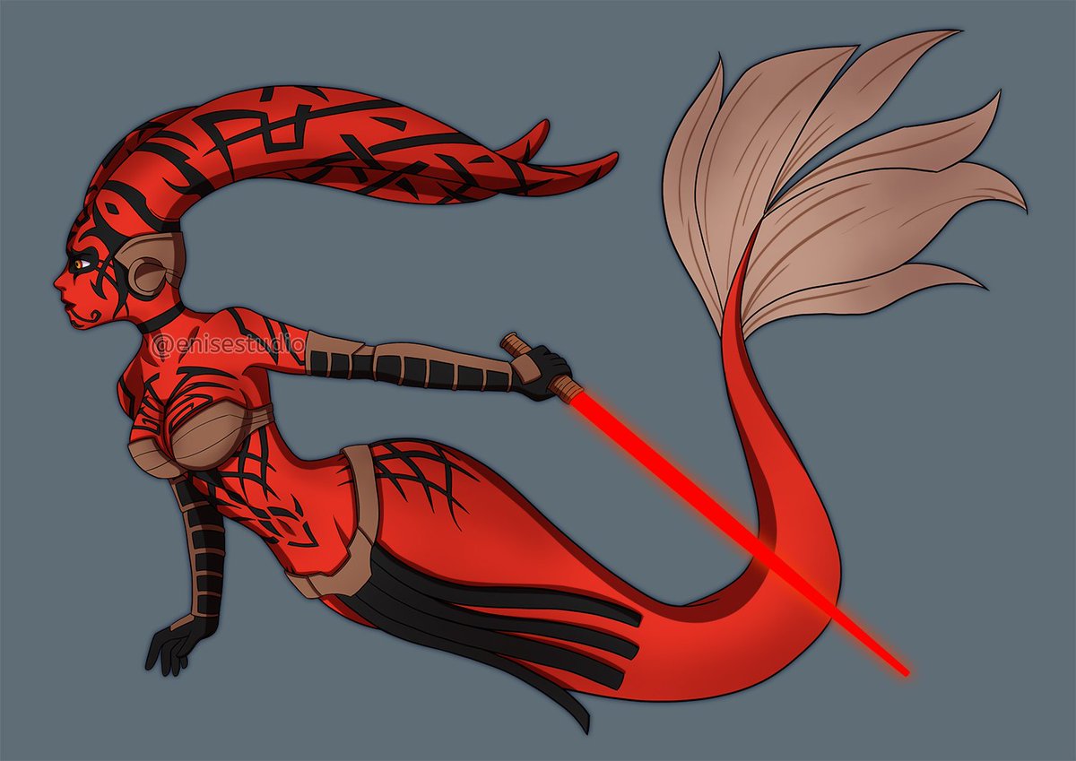 MerMay The Fourth be with you!
A #Mermaid #DarthTalon version :)

#MayThe4thBeWithYou #MayTheFourthBeWithYou #MayThe4th #MayThe4BeWithYou #mermay2018 #mermay #mermaychallenge #StarWarsDay #StarWars