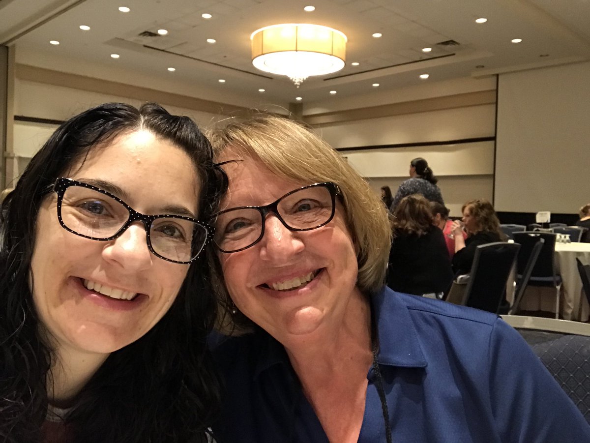 thebookteacher's tweet photo. Conference breakfast with @PLMSanford! #ssl2018 #readOESlibrary https://t.co/H0Rmn5NfjE