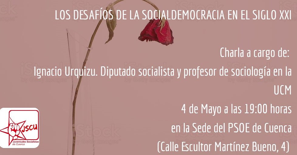JJSS_Cuenca's tweet photo. Ésta tarde a las 19:00 charla con Ignacio Urquizu en la casa del pueblo https://t.co/ZkLyWTjmnL