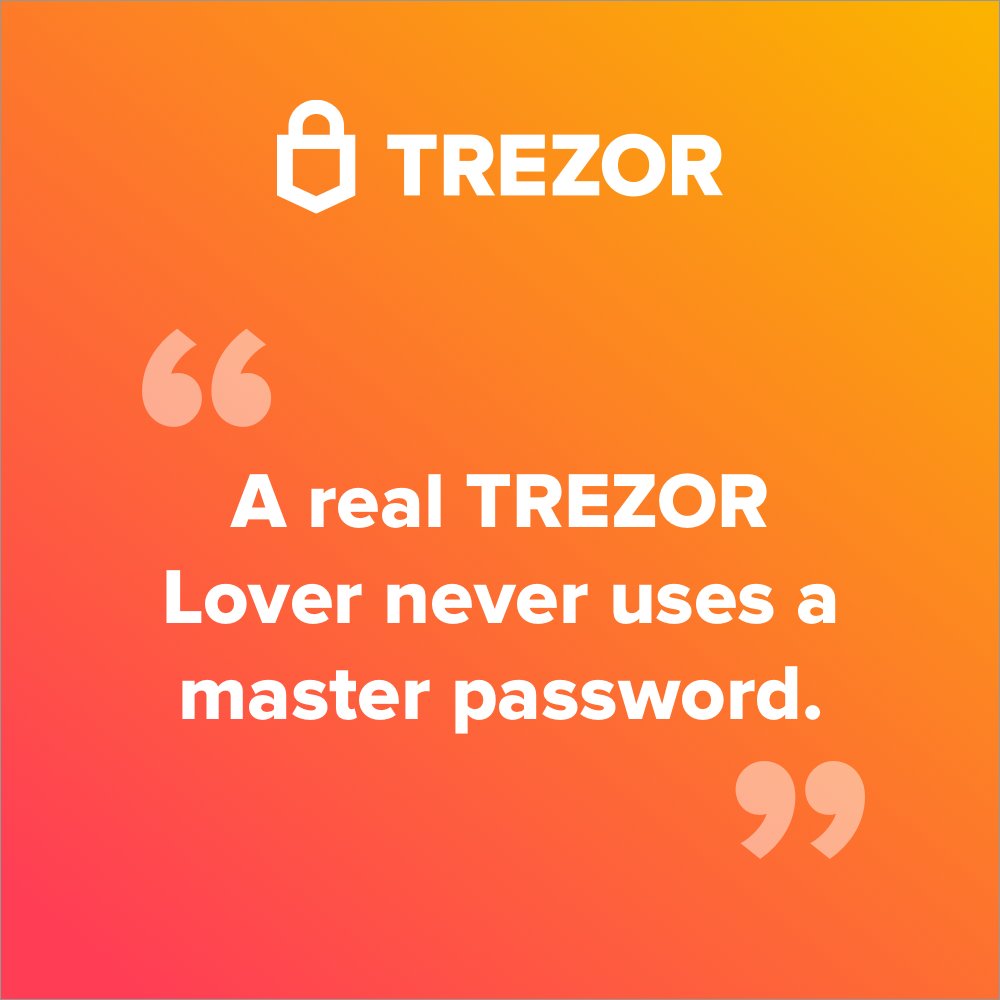 Trezor's tweet image. Earlier this week we celebrated #WorldPasswordDay 

Nowadays, your passwords are key to your online identity and should be as safe as your funds.

TREZOR Password Manager can arrange that, give it a try.

trezor.io/passwords/
#SecurityMadeEasy