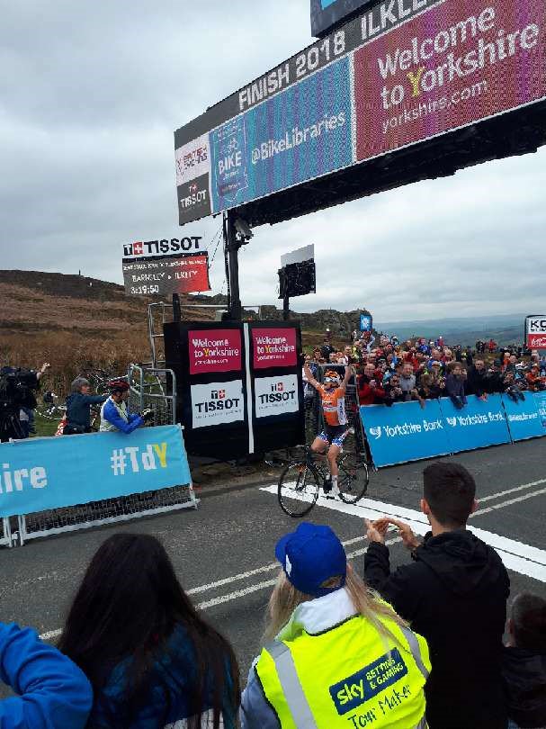Congrats to <a href="/MeganGuarnier/">Megan Guarnier</a> winning the <a href="/letouryorkshire/">Tour de Yorkshire 🚴</a> race today. Broadband connection to the site by <a href="/boundlessnetwks/">Boundless Networks</a> working with <a href="/bradfordmdc/">Bradford Council</a>. Mens race departs Barnsley at 14:20. See you at the <a href="/CowandCalfLS29/">Cow & Calf, Ilkley</a>
