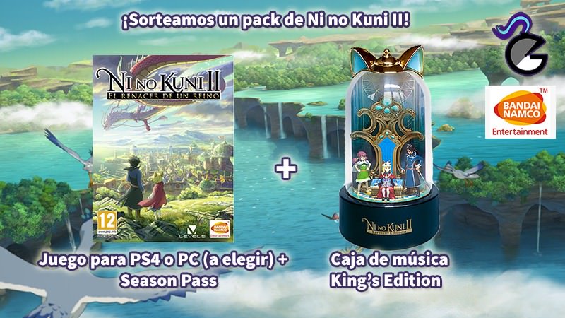 GaminGuardian1's tweet photo. ¡Sorteamos una copia digital de ‘Ni no Kuni II: El Renacer de un Reino’ (a elegir entre PS4 o PC) + Season Pass y una caja musical! ¡Gracias a Bandai Namco por hacerlo posible!
Participar es muy fácil:
- RT a este tweet
- Seguir a @BandaiNamcoES 
- Seguir a @GaminGuardian1 https://t.co/b5YLx7D9tG