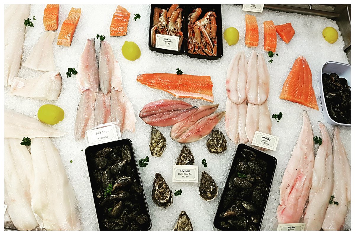 DeBurcaButcher's tweet photo. Les Poissons 🐟
(Gone all French after the week we've had 😁)
#deburca #fishcounter #weekendishere #Castlebar #Mayo https://t.co/kxFSmt57Xo