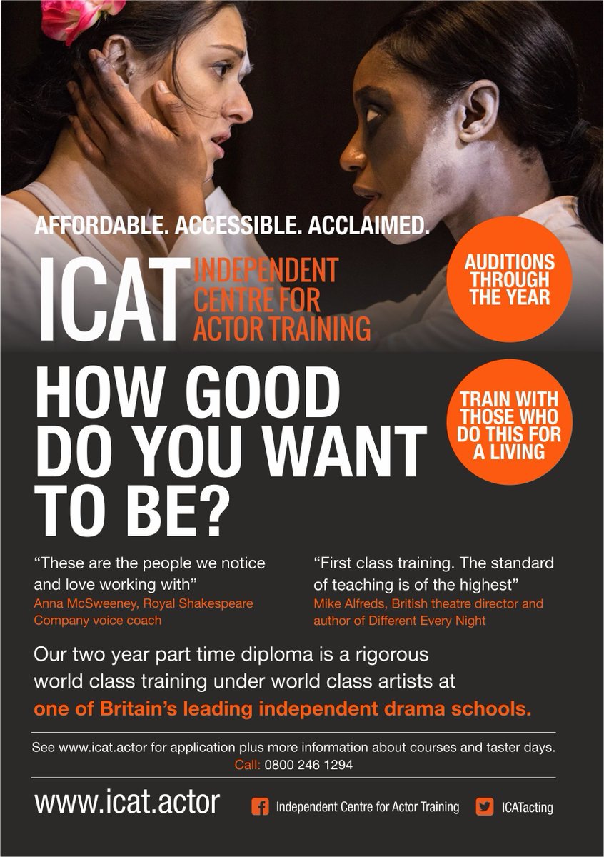 ICATacting's tweet photo. #ICATacting #ICATLnd #TrainWithThoseWhoDo #ActorsLife 

Affordable, accessible &amp; acclaimed professional actor training. 

For more information &amp; to apply: https://t.co/hkzYj6Uh05 https://t.co/wHkLMxoP0Q