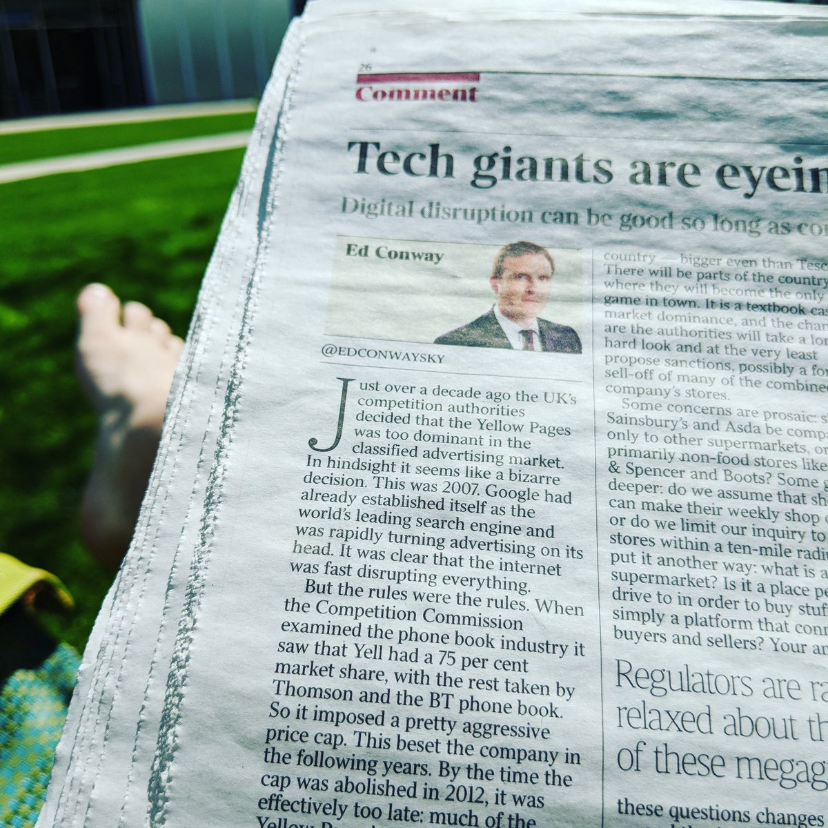 HarrisonJKelly's tweet photo. Thought for a Friday - just over ten years ago the UK thought the Yellow Pages were too dominant in classified ads. Amazing to think that today.
#TechDisruption #BigTech #EdConway https://t.co/bvPL75eMq4