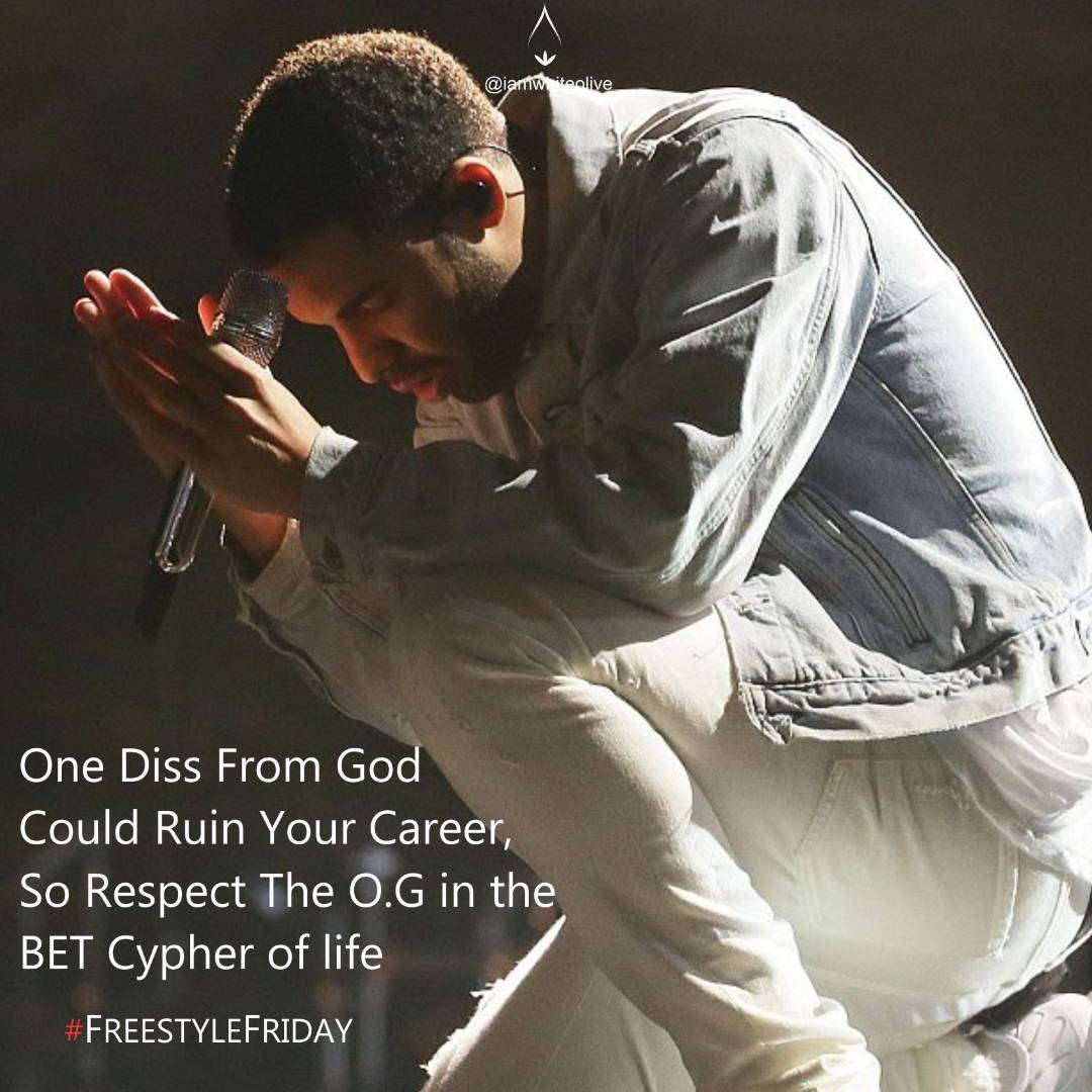 iamwhiteolive's tweet photo. One Diss From God Could Ruin Your Career, So Respect The O.G
in the BET Cypher of life #accolades #Godpraise #TheRealOG #GospelMusic https://t.co/8bH2jnskQ5