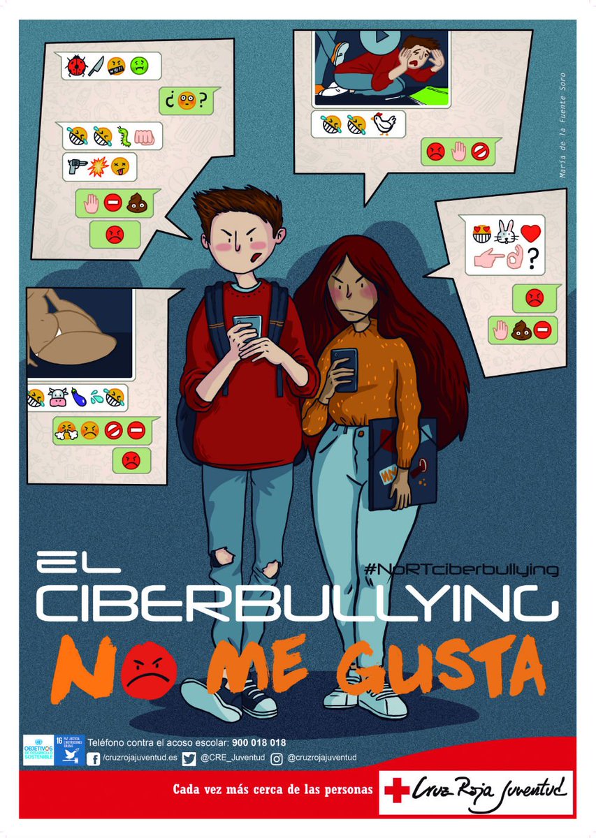 El ciberbullying NO me gusta', nueva campaña de @CRE_Juventud para prevenir  el acoso escolar. #NoRTciberbullying https://t.co/YQfR7qjQd7, image size:853x1200