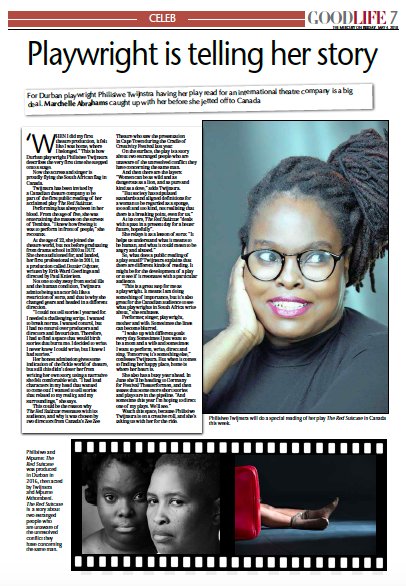 Stop. Take in. Hold it. Keep it. AND  Tell your story.I know, I am trying. 
#writerslife  #womenplaywright #southafricanplaywright #Playwrightslife #theatrelife #zeezeetheater #interculturalexchange #theredsuitcaseplay #theredsuitcase #themercurypaper #todaysmorningpaper