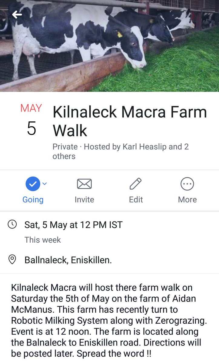 Our  farm tour is tomorrow (sat) 12 noon