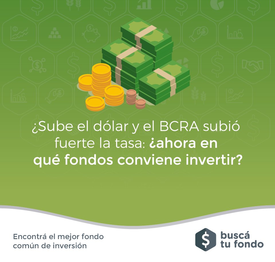 buscatufondo's tweet photo. Sube el dólar y el BCRA subió fuerte la tasa: ¿ahora en qué fondos conviene invertir? → https://t.co/OEicDVvyaD | #Consultatio #BalanzCapital https://t.co/t1d8qXEt6Q