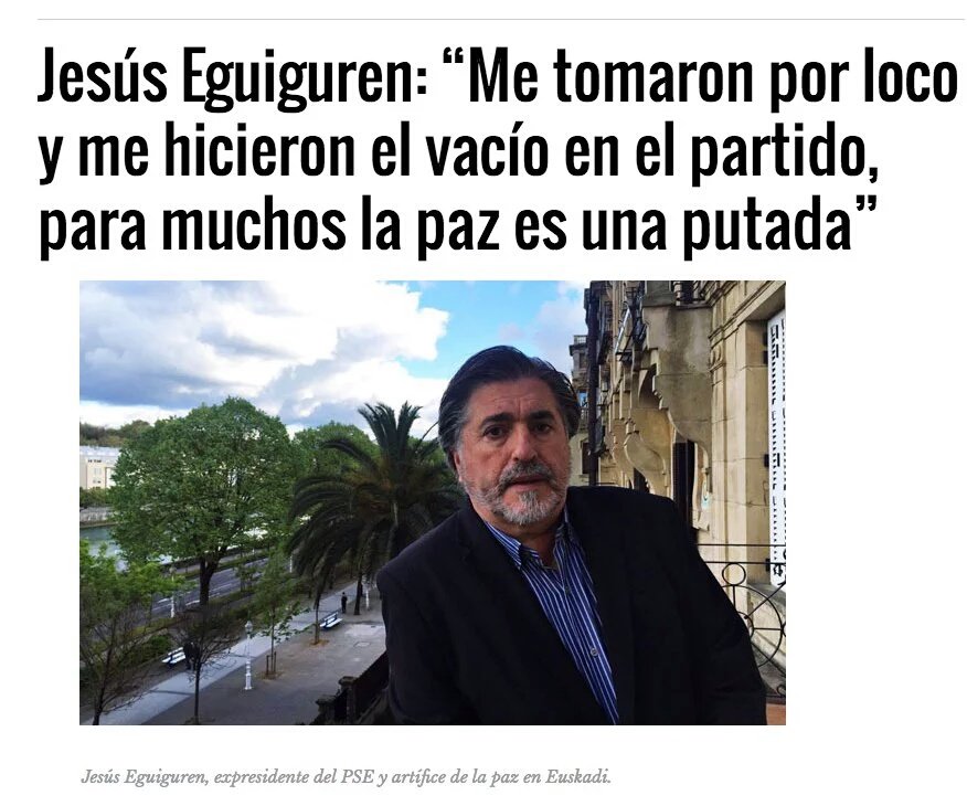 CabreraDori's tweet photo. #FindeETA #FinDeETAM4 Algunos se están colgando la medalla, hay otros trabajaron para llegar hasta hoy, y fueron vapuleados. "Para muchos la paz es una putada" https://t.co/WbQzWKIw16
