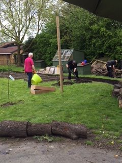 MablinsSchool's tweet photo. Mablins Lane Forest School 'ground force work day!' Thank you to all those parents who offered their support and help today, the site is looking great! 😀#mlcps https://t.co/oC4VfF6AnZ