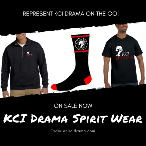 kcidrama's tweet photo. May is going to be exciting! First big announcement: 2017/2018 SPIRIT WEAR! We have 4 amazing products to ensure you are dramatic 24/7! Place your order now at https://t.co/uQLorq3SlL! Orders and money due on/before Friday, May 18th! https://t.co/gomEmmzUIk