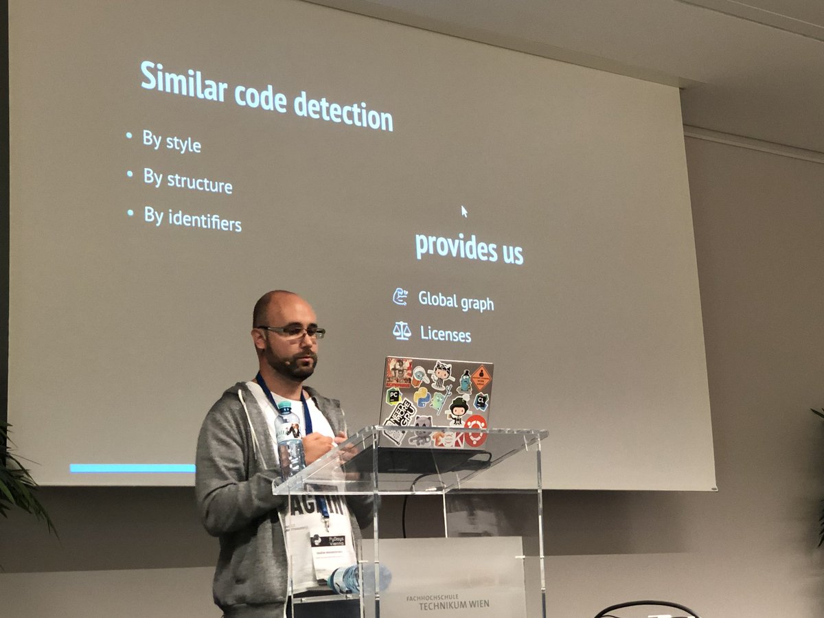 warenlg's tweet image. At @pydaysvienna: @tmarkhor for @sourcedtech explaining why #MLonCode is an awesome new field - slides 👉 vmarkovtsev.github.io/pydays-2018-vi…