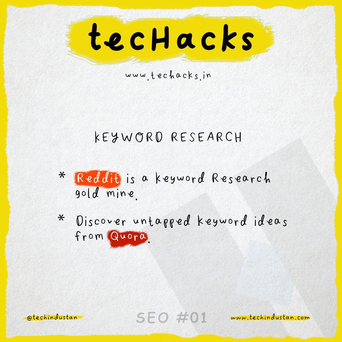 techindustan's tweet image. Keyword research is one of the most important field. It helps you to get better quality web traffic. 
Here are the #SEO hacks for you
#tecHacks #OnlineMarketing